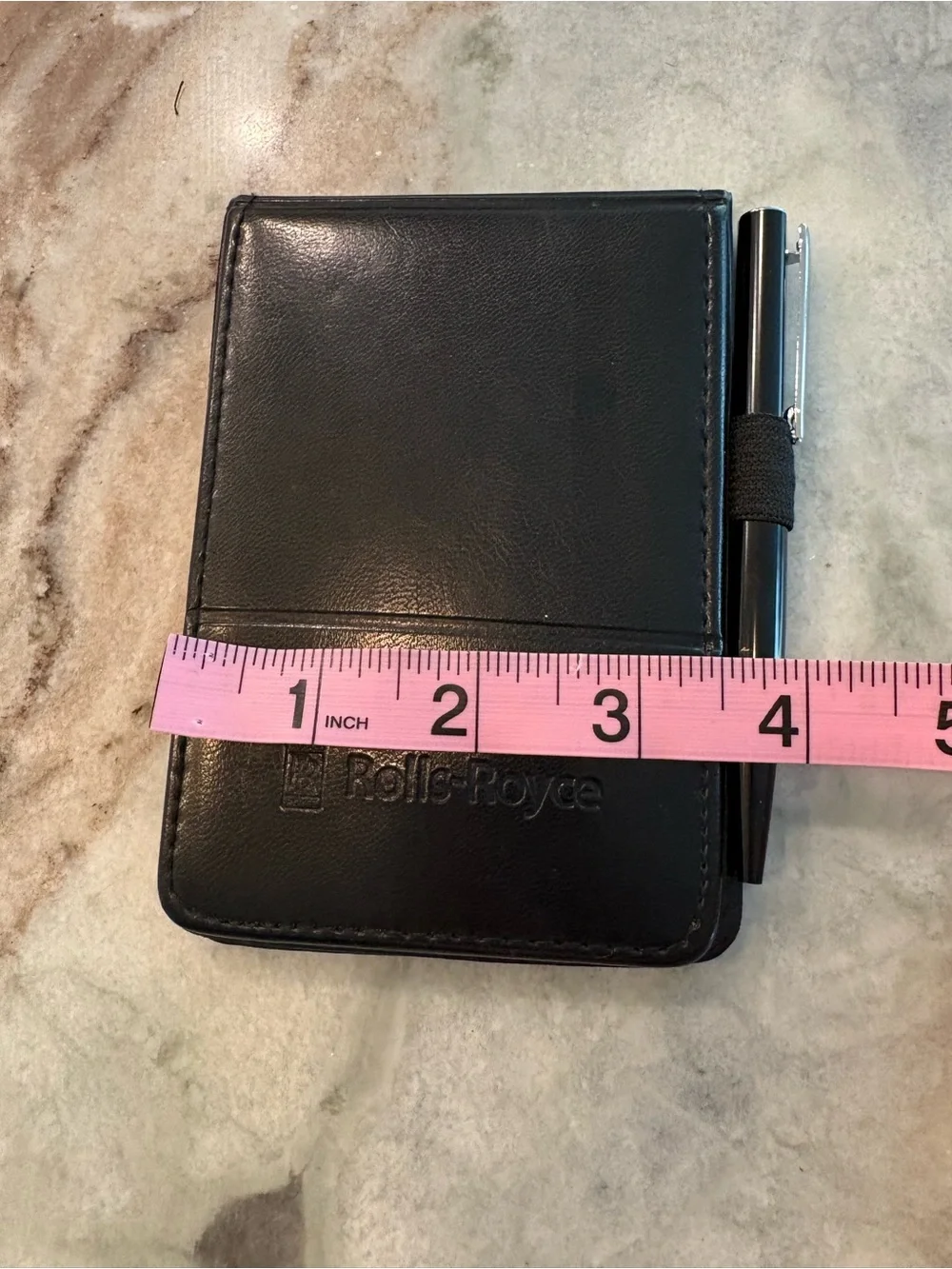 Rolls Royce Leed Mini Note Pad Cover and Ink Pen Set Black